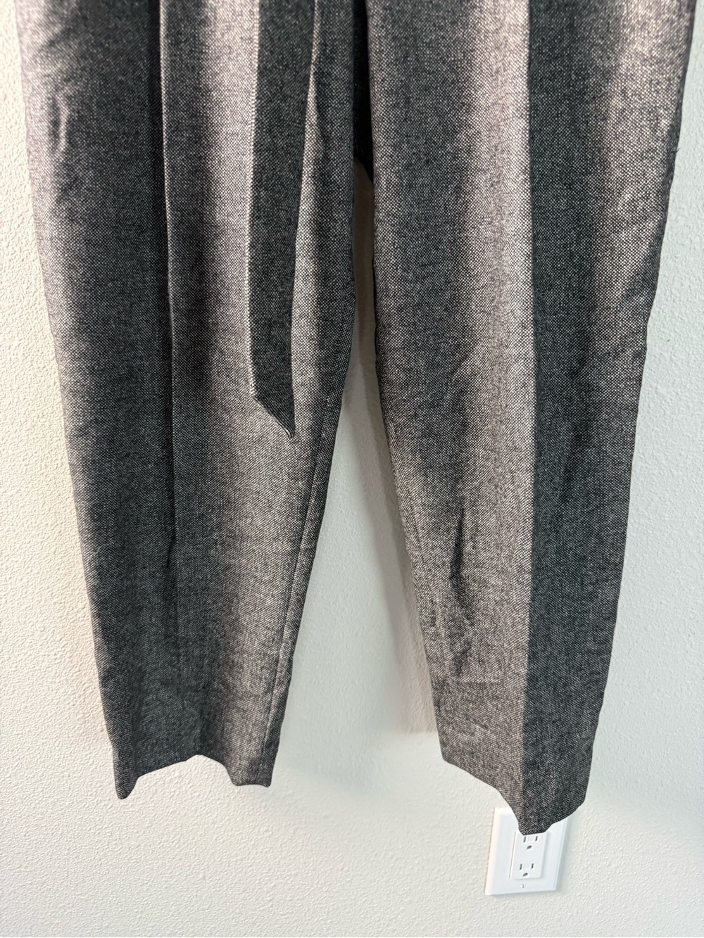 Brunello Cucinelli Paper Bag Wool Cashmere Blend Trouser Pants Women’s Size 4 - Picture 7 of 16